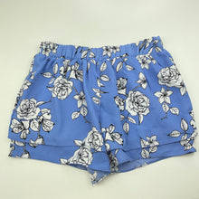 Load image into Gallery viewer, Girls B Collection, dual layer floral shorts, elasticated, GUC, size 10,  