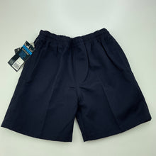 Load image into Gallery viewer, Boys Bare &amp; Ley, navy school shorts, elasticated, NEW, size 4,  