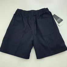 Load image into Gallery viewer, Boys Bare &amp; Ley, navy school shorts, elasticated, NEW, size 4,  