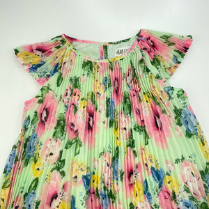 Girls H&M, lined lightweight colourful floral party dress, EUC, size 6, L: 59cm