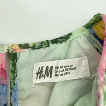 Load image into Gallery viewer, Girls H&amp;M, lined lightweight colourful floral party dress, EUC, size 6, L: 59cm