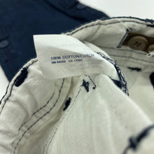 Load image into Gallery viewer, Boys GAP, navy cotton cargo pants, adjustable, Inside leg: 32cm, NEW, size 2,  