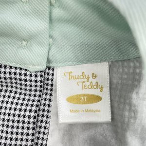 Girls Trudy & Teddy, cotton lined party dress, GUC, size 3, L: 52cm