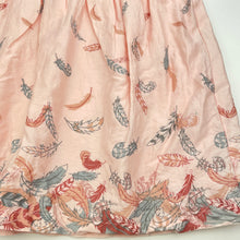 Load image into Gallery viewer, Girls Pumpkin Patch, cotton lined spliced party dress, small mark front skirt, FUC, size 4, L: 57cm