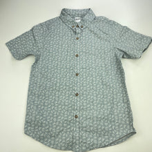 Load image into Gallery viewer, Boys Anko, blue &amp; white cotton short sleeve shirt, GUC, size 7,  