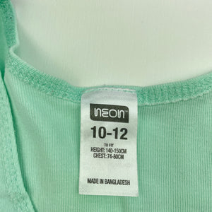 Girls Neon, cotton pyjama singlet top, FUC, size 10-12,  