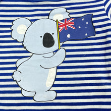 Load image into Gallery viewer, Boys BQT, blue stripe bodysuit / romper, koala, NEW, size 000,  