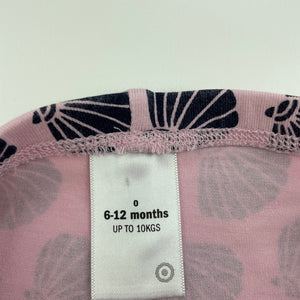 Girls Target, pink & navy leggings / bottoms, GUC, size 0,  