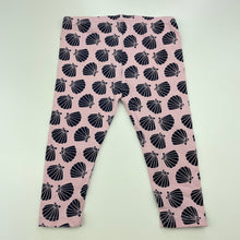 Load image into Gallery viewer, Girls Target, pink &amp; navy leggings / bottoms, GUC, size 0,  