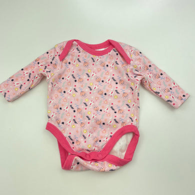 Girls Dymples, floral cotton bodysuit / romper, GUC, size 0000,  