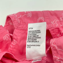 Load image into Gallery viewer, Girls Tiny Little Wonders, cotton overalls / shortalls, unicorns, EUC, size 0,  