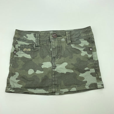 Girls Piping Hot, cami print stretch cotton skirt, adjustable, L: 20cm, GUC, size 1,  