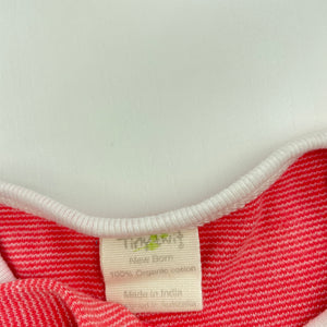 Girls Tiny Twig, organic cotton romper, bird, EUC, size 0000,  