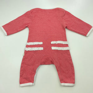 Girls Tiny Twig, organic cotton romper, bird, EUC, size 0000,  