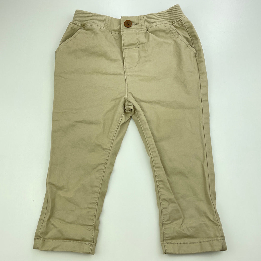 Boys Target, stretch cotton chino pants, elasticated, EUC, size 1,  