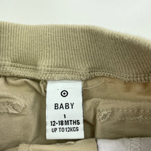 Load image into Gallery viewer, Boys Target, stretch cotton chino pants, elasticated, EUC, size 1,  