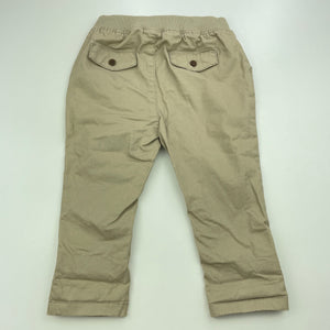 Boys Target, stretch cotton chino pants, elasticated, EUC, size 1,  