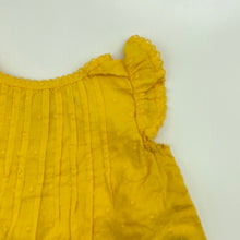 Load image into Gallery viewer, Girls Dymples, yellow lightweight cotton top, GUC, size 000,  