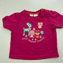 Load image into Gallery viewer, Girls Dymples, pink cotton t-shirt / top, GUC, size 00,  
