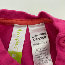Load image into Gallery viewer, Girls Dymples, pink cotton t-shirt / top, GUC, size 00,  