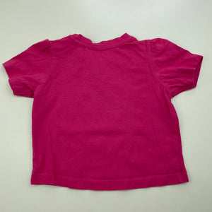 Girls Dymples, pink cotton t-shirt / top, GUC, size 00,  