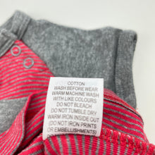 Load image into Gallery viewer, Boys Marquise, red &amp; grey stripe cotton t-shirt / top, EUC, size 00,  