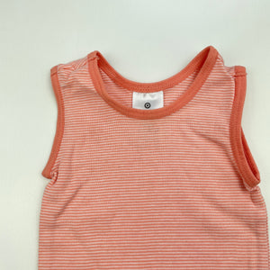 Girls Target, striped cotton singlet top, EUC, size 000,  