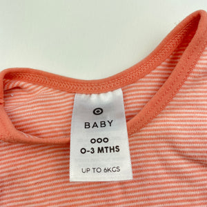 Girls Target, striped cotton singlet top, EUC, size 000,  