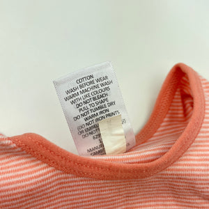 Girls Target, striped cotton singlet top, EUC, size 000,  