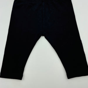 Girls Target, black stretchy leggings / bottoms, GUC, size 000,  