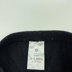 Girls Target, black stretchy leggings / bottoms, GUC, size 000,  