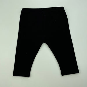 Girls Target, black stretchy leggings / bottoms, GUC, size 000,  