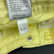Load image into Gallery viewer, Girls Emerson, yellow stretch cotton shorts, adjustable, EUC, size 4,  