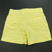 Load image into Gallery viewer, Girls Emerson, yellow stretch cotton shorts, adjustable, EUC, size 4,  