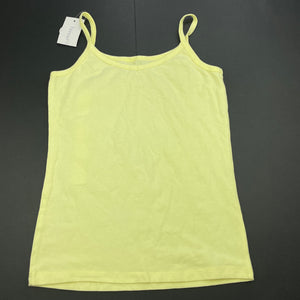 Girls Favourites, yellow stretchy singlet top, NEW, size 12,  