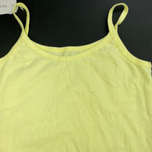 Load image into Gallery viewer, Girls Favourites, yellow stretchy singlet top, NEW, size 12,  