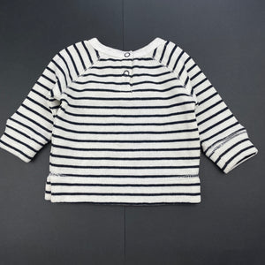 Girls Cotton On, fleece lined long sleeve top, star, EUC, size 000,  