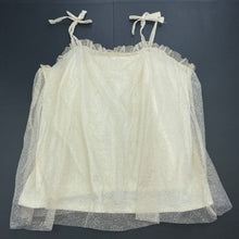 Load image into Gallery viewer, Girls Mango, lined gold tulle party top, GUC, size 12,  
