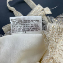 Load image into Gallery viewer, Girls Mango, lined gold tulle party top, GUC, size 12,  