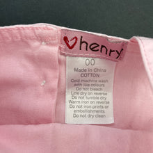 Load image into Gallery viewer, Girls Love Henry, tiered cotton overalls dress / pinafore, FUC, size 00, L: 38cm