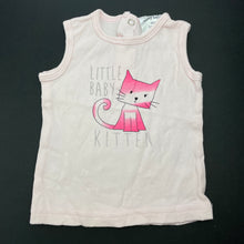 Load image into Gallery viewer, Girls Baby Baby, pink cotton top, cat, GUC, size 000,  