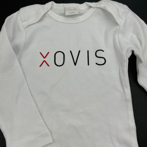Boys Smile, XOVIS cotton bodysuit / romper, GUC, size 0-1,  