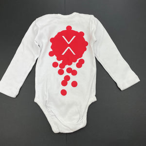 Boys Smile, XOVIS cotton bodysuit / romper, GUC, size 0-1,  