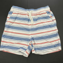 Load image into Gallery viewer, Boys Anko, striped cotton shorts, elasticated, EUC, size 6,  