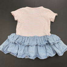 Load image into Gallery viewer, Girls Kids &amp; Co, spliced casual dress, FUC, size 00, L: 34cm