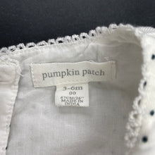 Load image into Gallery viewer, Girls Pumpkin Patch, cotton lined black &amp; white party dress, FUC, size 00, L: 39cm