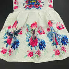 Load image into Gallery viewer, Girls DNS DFS, lightweight floral dress, owls, GUC, size 8, L: 62cm