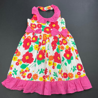 Girls Little Girls Heaven, lightweight floral summer dress, GUC, size 2, L: 50cm