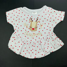 Load image into Gallery viewer, Girls Baby Berry, cotton Christmas t-shirt / top, EUC, size 000,  
