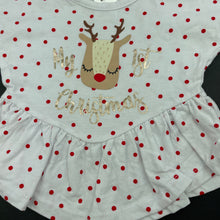 Load image into Gallery viewer, Girls Baby Berry, cotton Christmas t-shirt / top, EUC, size 000,  